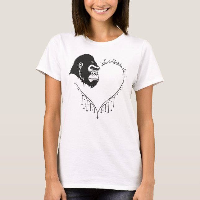 Camiseta Gorilla Heartbeat (Anverso)