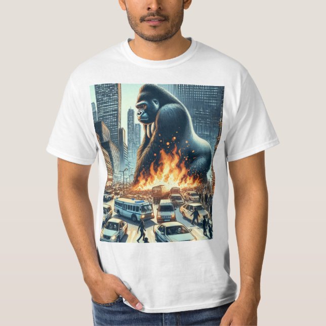 Camiseta Gorilla in der Stadt  (Anverso)