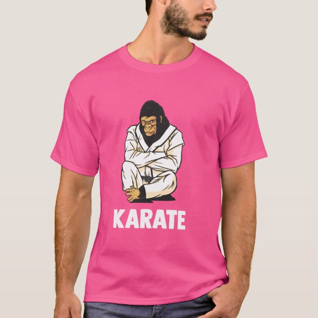 Camiseta Gorilla japonesa Okinawa Karate (Anverso)