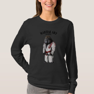 Camiseta Gorilla Judo Karate Maestro En Judogi Blanco