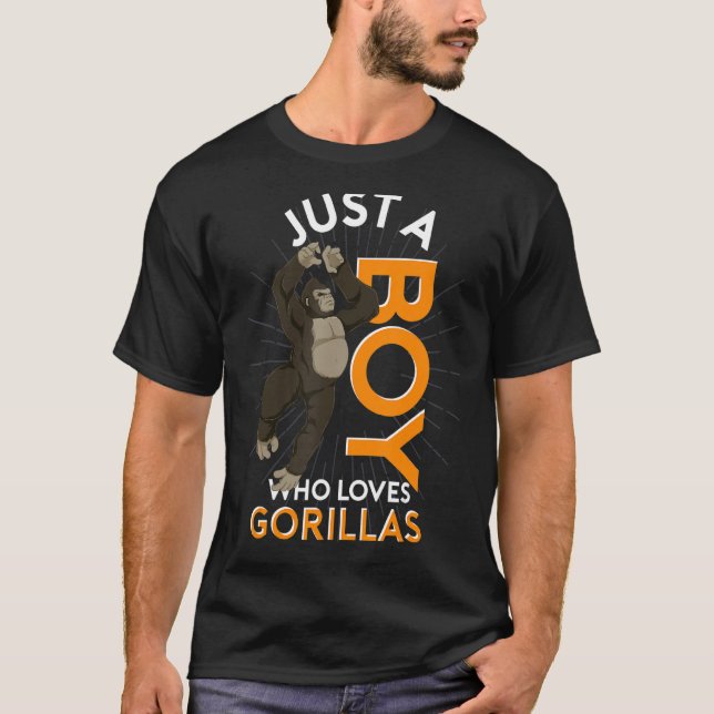 Camiseta Gorilla Lover Boys Ape Monkey Lover Animal Lover G (Anverso)