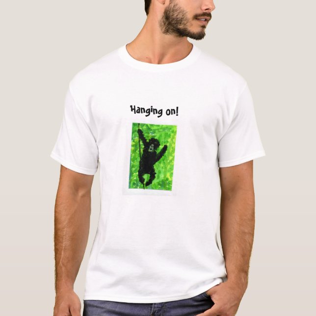 Camiseta Gorilla Monkey Grunny Arte Animal (Anverso)