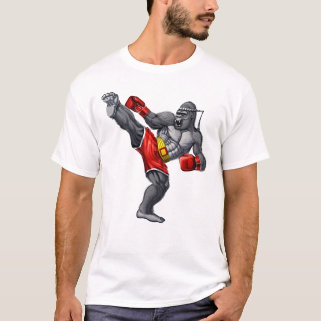 Camiseta Gorilla Muay Thai Fighter (Anverso)
