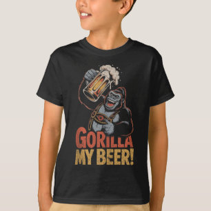 Camiseta Gorilla My Beer Funny Ape Stein Fiesta Animal Tank