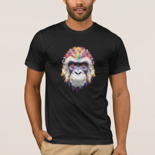 Camiseta Gorilla Playable Adorable Diversión Animal Colorid