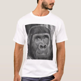 Camiseta Gorilla sucking fingers T-shirt2指しゃぶりのゴリラTシャツ