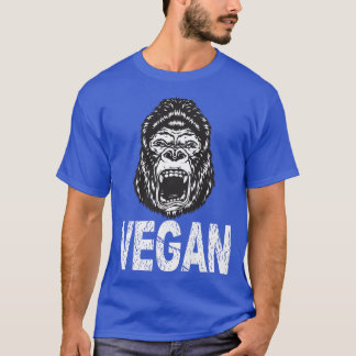 Camiseta Gorilla Vegetarian Animal Love, Come Healthy