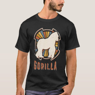 Camiseta Gorilla Vintage Classic Retro Amor animal