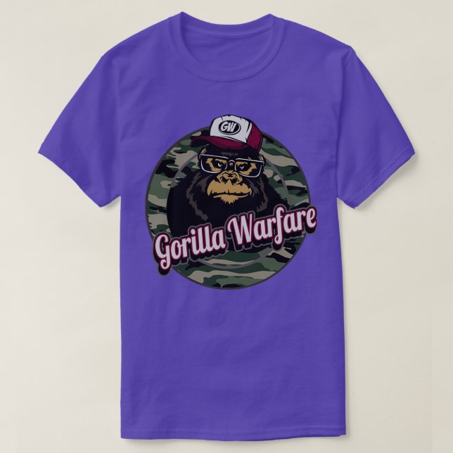 Camiseta Gorilla Warfare diseño de camo fresco (Diseño del anverso)