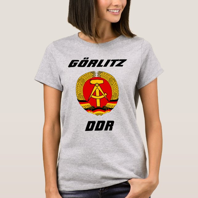 Camiseta Gorlitz, DDR, Gorlitz, Alemania Oriental (Anverso)