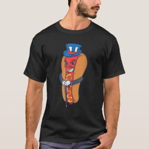 Camiseta Gorra americano de Perro Caliente América Estados 