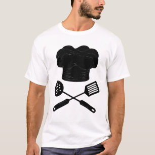Camiseta Gorra Chef Cocinando Cocina de Cocina Utensil Coci