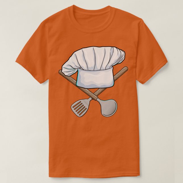 Camiseta Gorra Chef con cuchara de madera (Diseño del anverso)