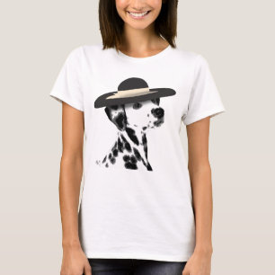 Camiseta Gorra dálmata y negro brimada