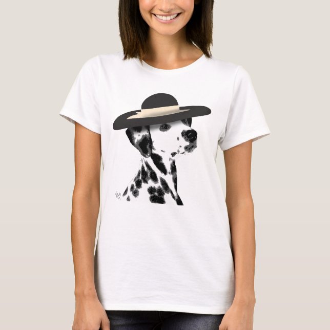 Camiseta Gorra dálmata y negro brimada (Anverso)