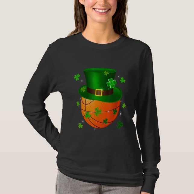 Camiseta Gorra de baloncesto Shamrock Irish St Patrick Day  (Anverso)