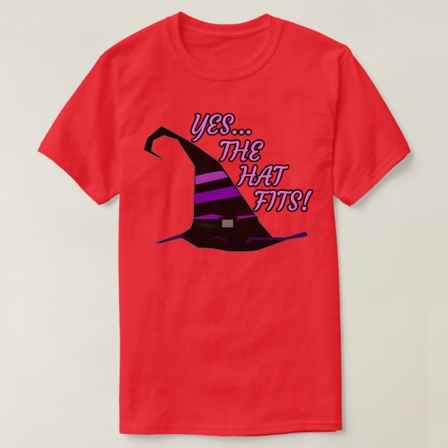 Camiseta Gorra de bruja para la verdadera Bruja SÍ (Diseño del anverso)