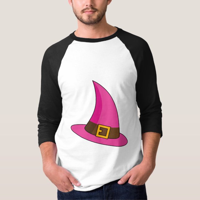 Camiseta Gorra de bruja rosa (Anverso)