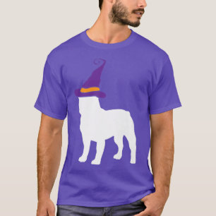 Camiseta Gorra de brujas de Bulldog francés Lazy Halloween