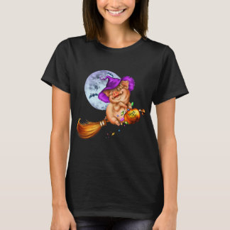 Camiseta Gorra de Brujas de Calabaza de Halloween