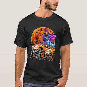 Camiseta Gorra De Brujas De Dinosaurio Y Camión De Monstruo