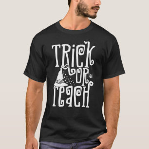 Camiseta Gorra De Brujas Trick O Teach Witch Spookone Teach