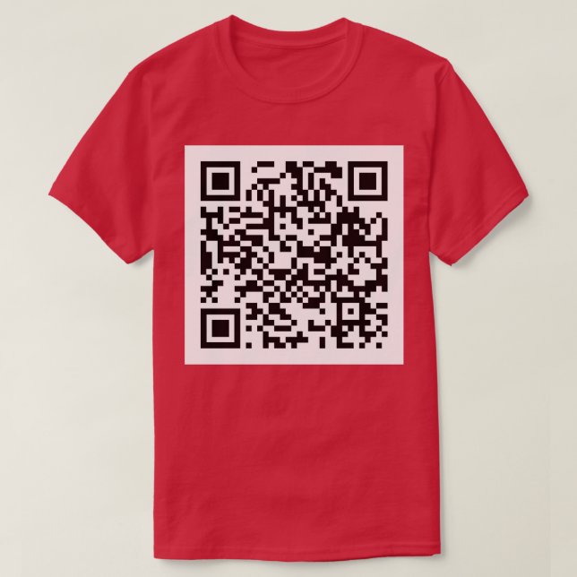 Camiseta Gorra de código QR de Rick Roll (Diseño del anverso)
