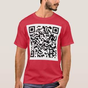 Camiseta Gorra de código QR de Rick Roll