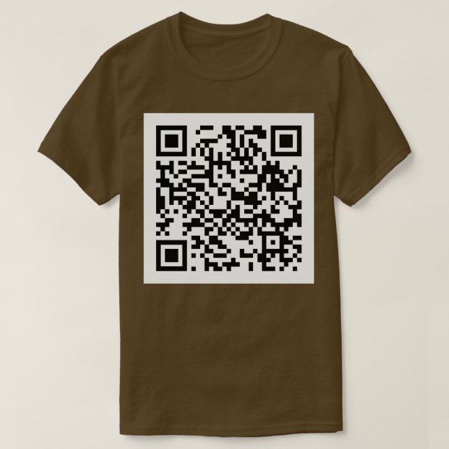 Camiseta Gorra de código QR de Rick Roll (Diseño del anverso)
