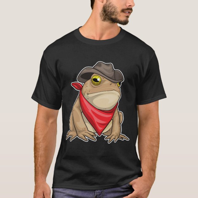 Camiseta Gorra de Cowboy Cowboy Frog (Anverso)