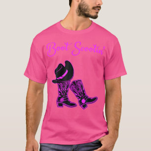 Camiseta Gorra de Cowgirl de Scootin de Line Dancing Boot