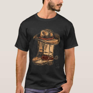 Camiseta Gorra de danza en línea de toros de rodeo bota niñ