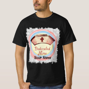 Camiseta gorra de enfermera dedicada