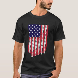 Camiseta Gorra de enfermera del 4 de julio Bandera american