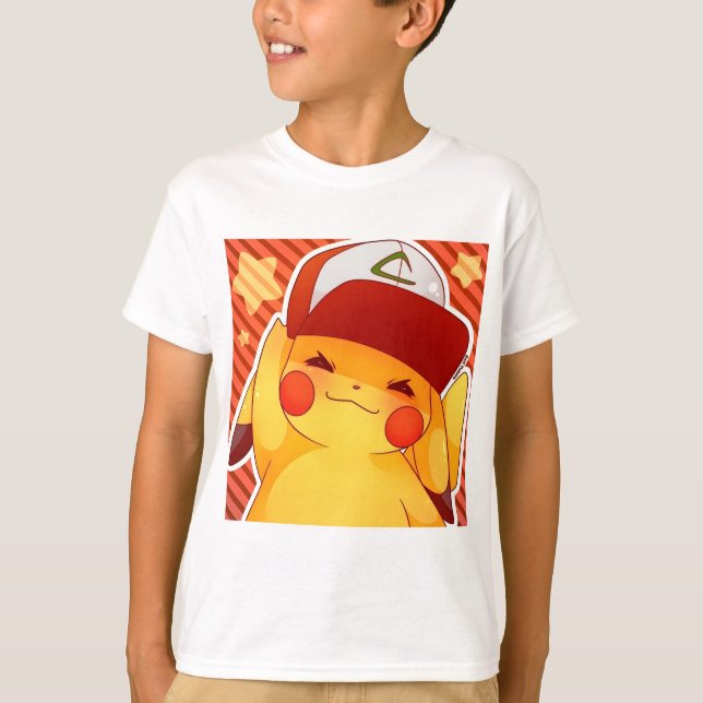 Camiseta Gorra de entrenador de Pikachu (Anverso)