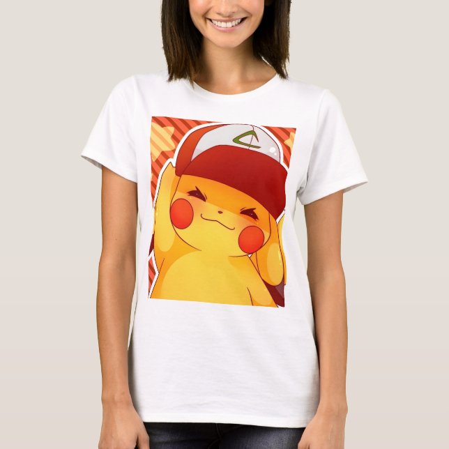 Camiseta Gorra de entrenador de Pikachu  (Anverso)