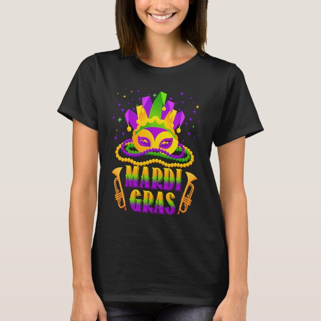 Camiseta Gorra de fiesta de Mardi Gras     (Anverso)