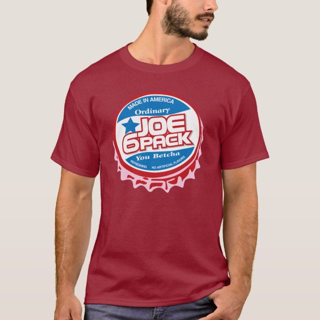 Camiseta Gorra de frasco Joe Six Pack (Anverso)