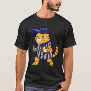 Camiseta Gorra de fútbol de árbitro de gato Ama mascota H