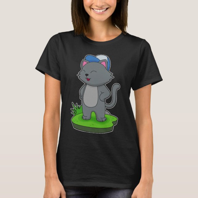 Camiseta Gorra de gato (Anverso)