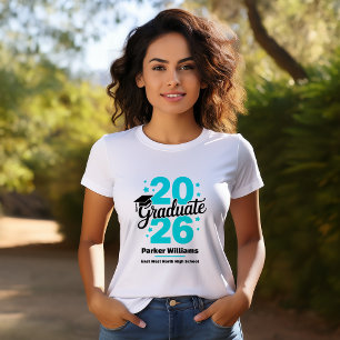 Camiseta Gorra de graduado de la promoción de 2026   Gradua