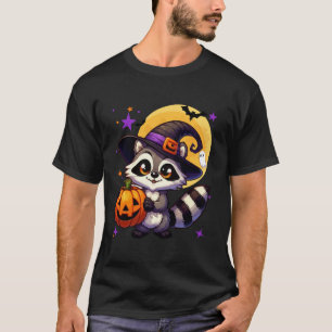 Camiseta Gorra de la bruja con el mapache