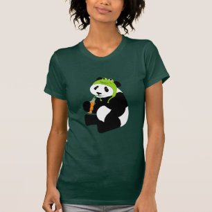 Camiseta Gorra de la rana de la panda