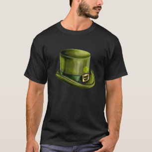 Camiseta Gorra De Leprechauns Verde Cilindro Shamrock En Sa