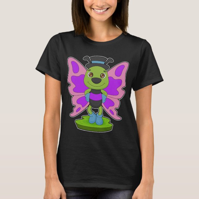 Camiseta Gorra de mariposa (Anverso)