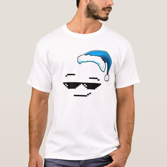Camiseta Gorra de Navidades azules swag (Anverso)