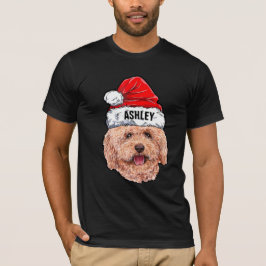 Camiseta Gorra de Navidades de caniche