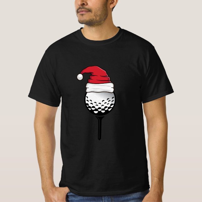 Camiseta Gorra de navidades de golf (Anverso)