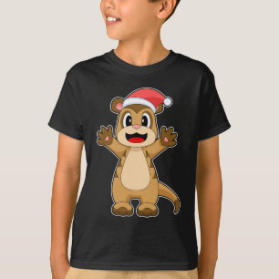 Camiseta Gorra de Navidades de Meerkat Navidades