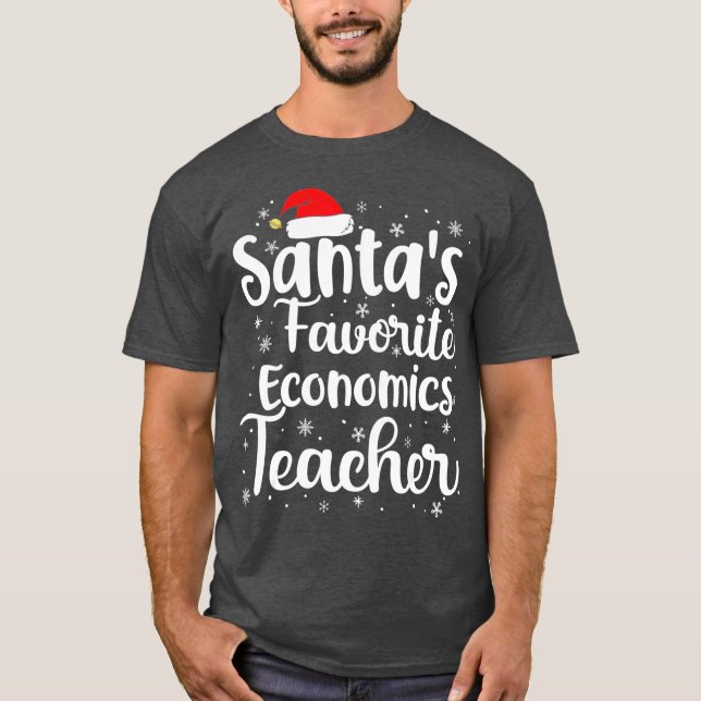 Camiseta Gorra de Navidades de profesores de economía favor (Anverso)